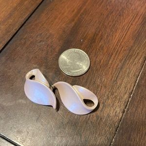 Vintage Light Pink Stud Earrings